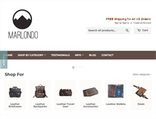 Tablet Screenshot of marlondoleather.com